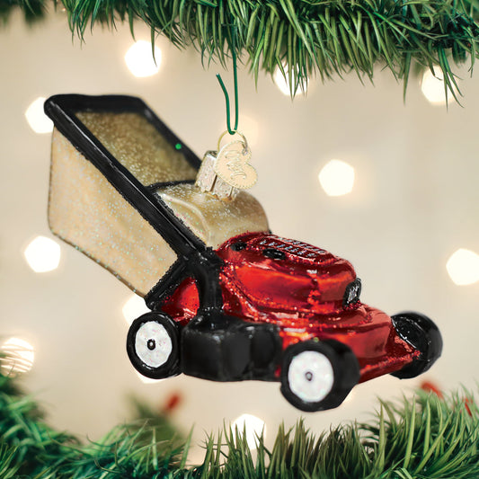 Lawn Mower Ornament - Southlake Paws
