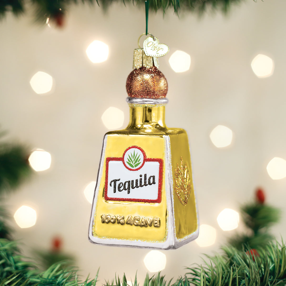 Tequila Bottle Ornament - Southlake Paws