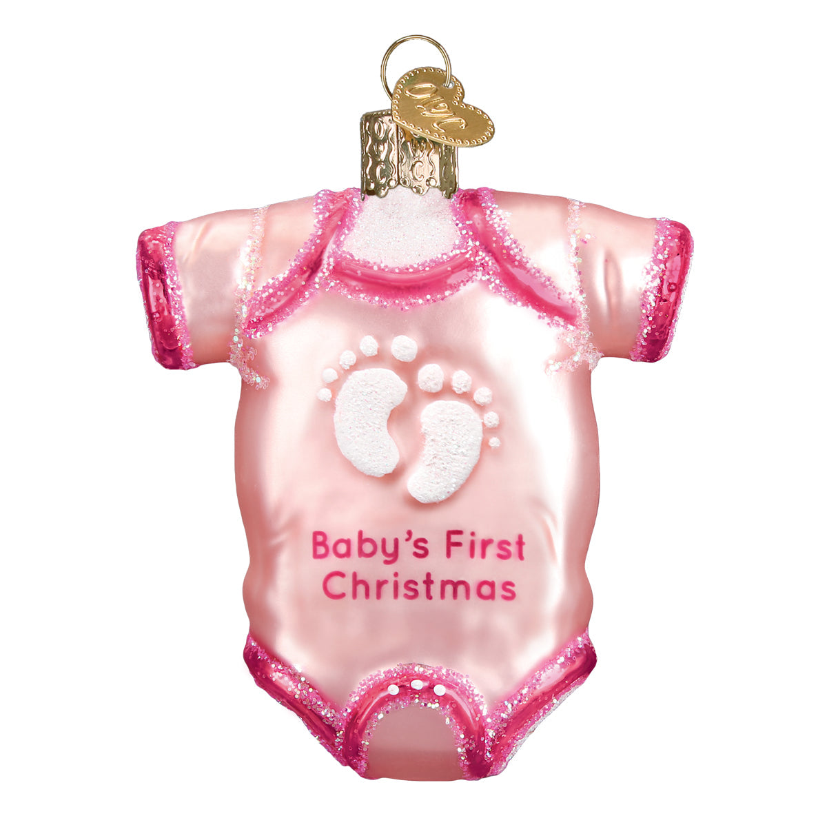 Pink Baby Onesie Ornament - Southlake Paws
