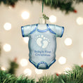 Load image into Gallery viewer, Blue Baby Onesie Ornament - Southlake Paws
