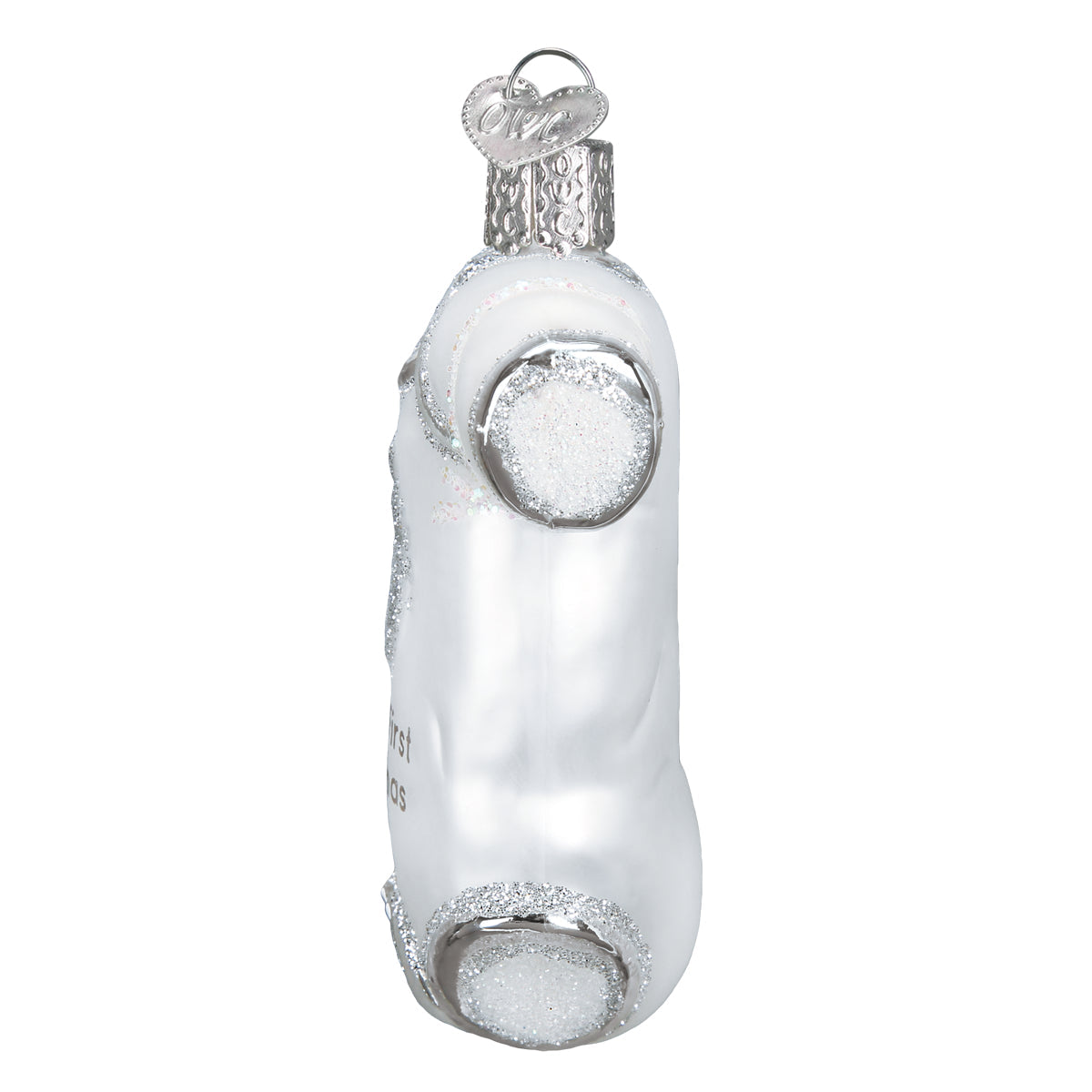 White Baby Onesie Ornament - Southlake Paws