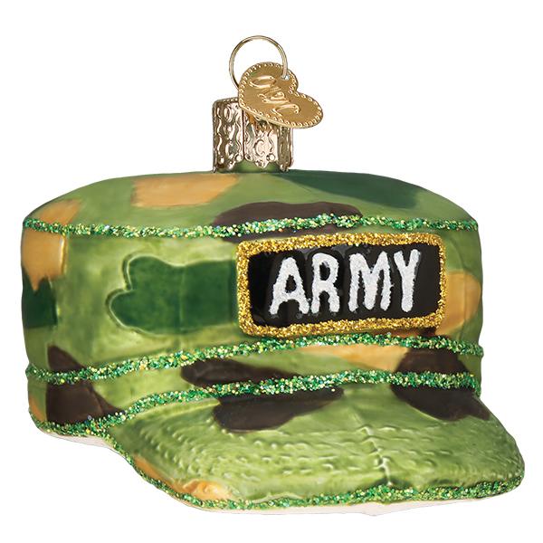 Army Cap Ornament - Southlake Paws