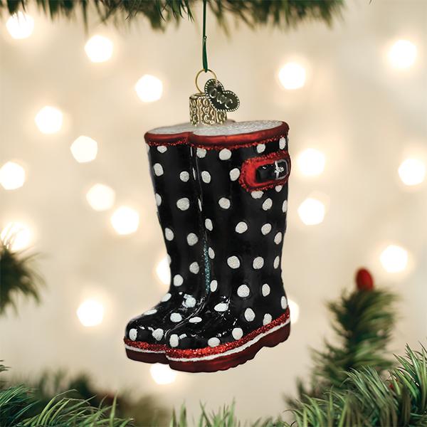 Rubber Boots Ornament - Southlake Paws