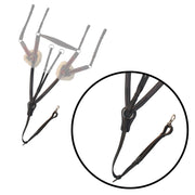 ExionPro 5 Point Breastplate with Sheepskin Padding - Burgundy Elastic & White Strips