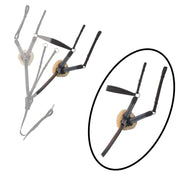 ExionPro 5 Point Breastplate with Sheepskin Padding - Grey Elastic & White Lines 