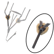 ExionPro 5 Point Breastplate with Sheepskin Padding - Grey Elastic & White Lines 