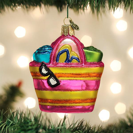 Beach Bag Ornament - Southlake Paws