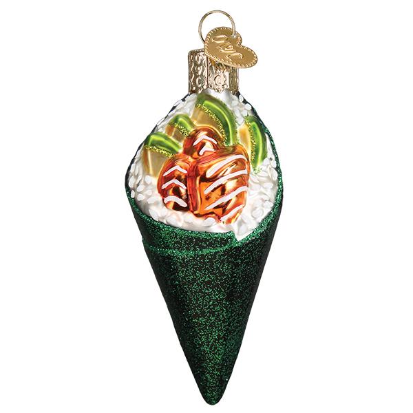 Sushi Hand Roll Ornament - Southlake Paws