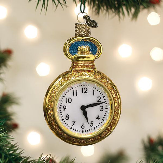 Pocket Watch Ornament - Southlake Paws