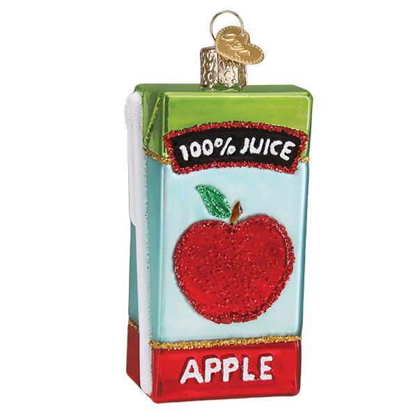 Apple Juice Box Ornament - Southlake Paws