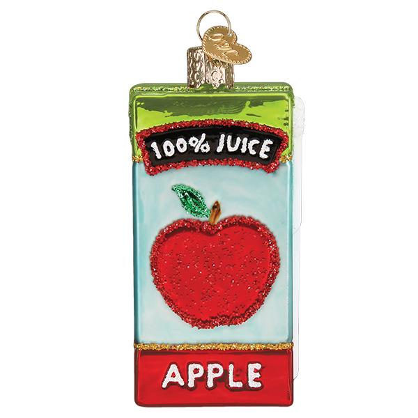 Apple Juice Box Ornament - Southlake Paws