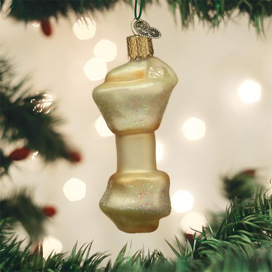 Rawhide Bone Ornament - Southlake Paws