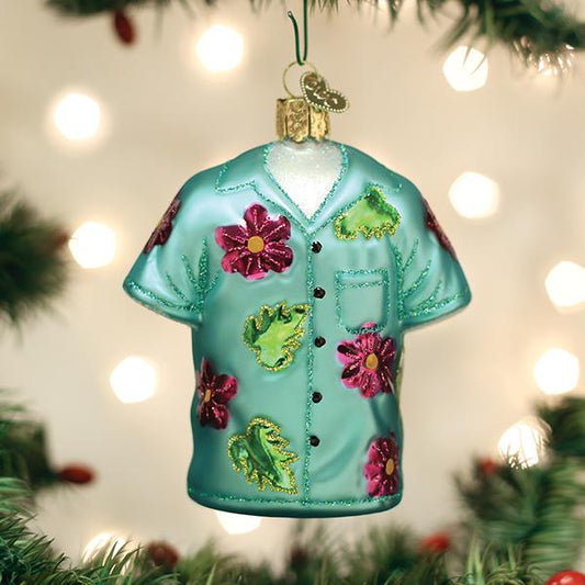 Hawaiian Shirt Ornament - Southlake Paws