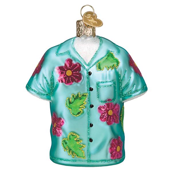 Hawaiian Shirt Ornament - Southlake Paws