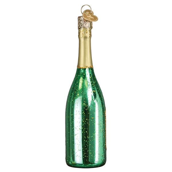 Fancy Champagne Bottle Ornament - Southlake Paws
