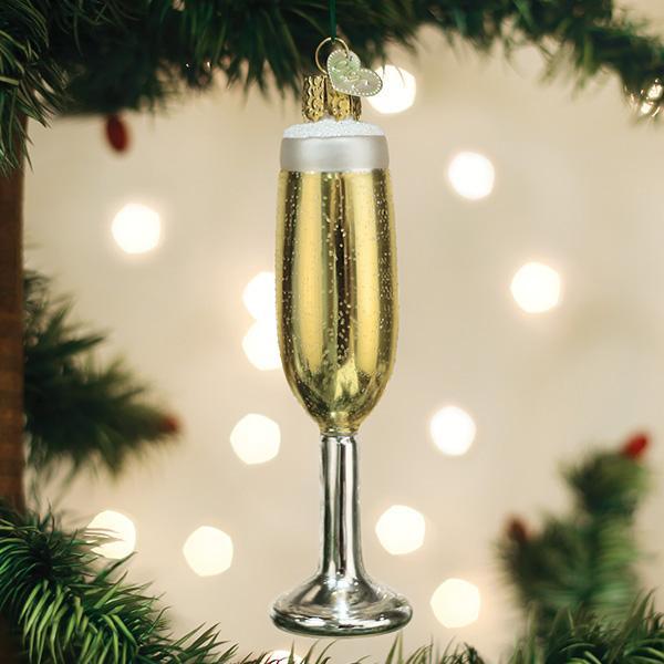 Champagne Flute Ornament - Southlake Paws