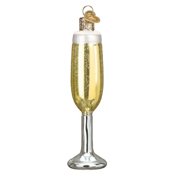 Champagne Flute Ornament - Southlake Paws