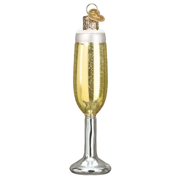 Champagne Flute Ornament - Southlake Paws