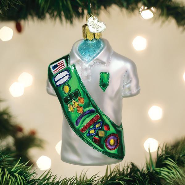 Girl Scout Uniform Ornament - Southlake Paws