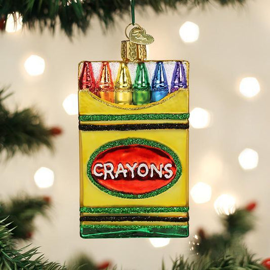 Box Of Crayons Ornament - Southlake Paws