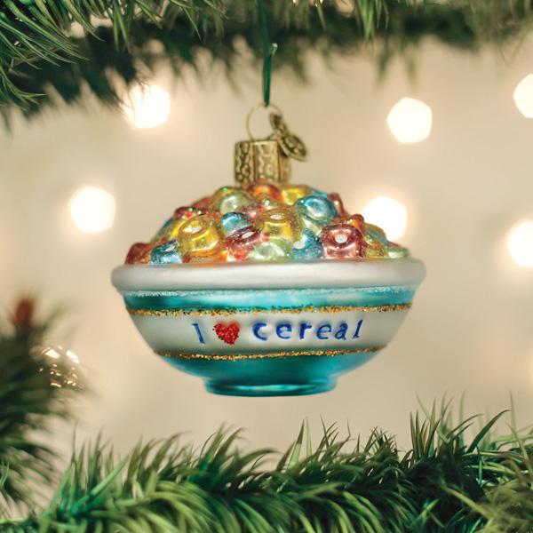 Bowl Of Cereal Ornament - Southlake Paws