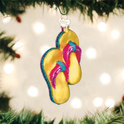 Yellow Flip-flops Ornament
