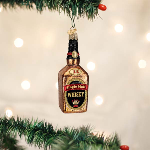 Whisky Bottle Ornament - Southlake Paws