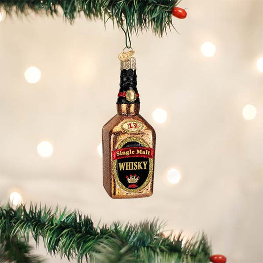 Whisky Bottle Ornament - Southlake Paws