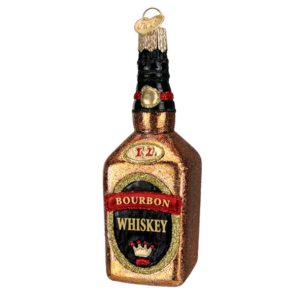 Bourbon Bottle Ornament - Southlake Paws