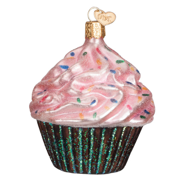 Pink Chocolate Cupcake Ornament - Southlake Paws