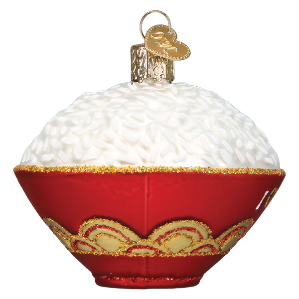 Bowl Of Rice Ornament - Southlake Paws