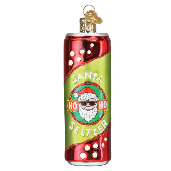 Santa Seltzer Ornament - Southlake Paws