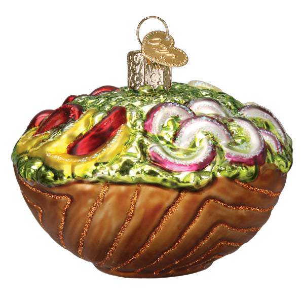 Bowl Of Salad Ornament - Southlake Paws