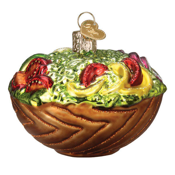 Bowl Of Salad Ornament - Southlake Paws