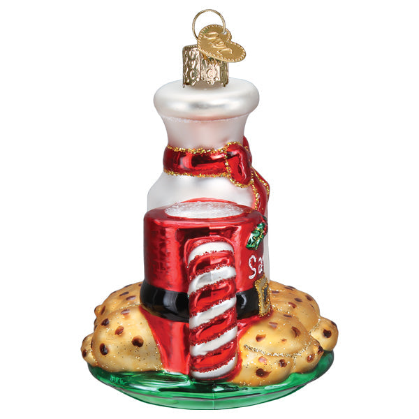 Santa's Milk & Cookies Ornament - Southlake Paws