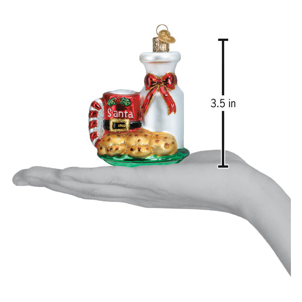 Santa's Milk & Cookies Ornament - Southlake Paws