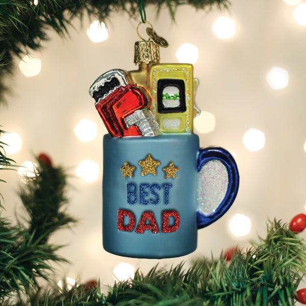 Best Dad Mug Ornament - Southlake Paws