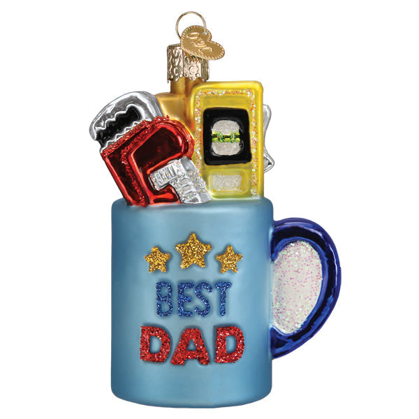 Best Dad Mug Ornament - Southlake Paws