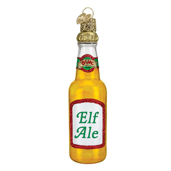 Elf Ale Beer Bottle Ornament - Southlake Paws