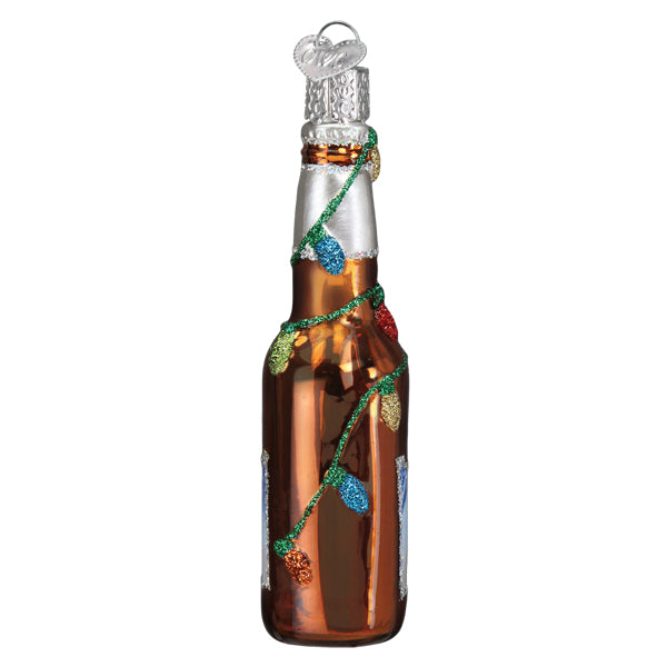 Holiday Coors Light Bottle Ornament - Southlake Paws