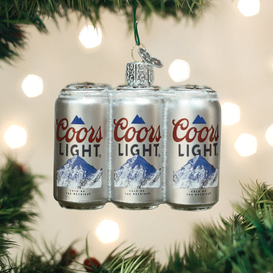 Coors Light Six Pack Ornament - Southlake Paws