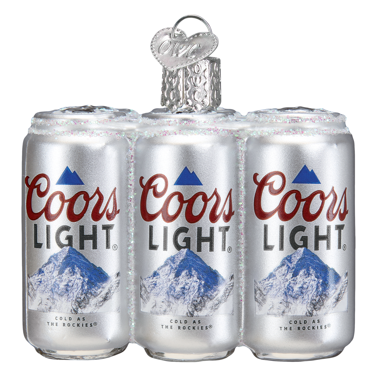 Coors Light Six Pack Ornament - Southlake Paws