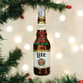 Load image into Gallery viewer, Holiday Miller Lite Bottle Ornament - Southlake Paws
