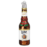 Holiday Miller Lite Bottle Ornament