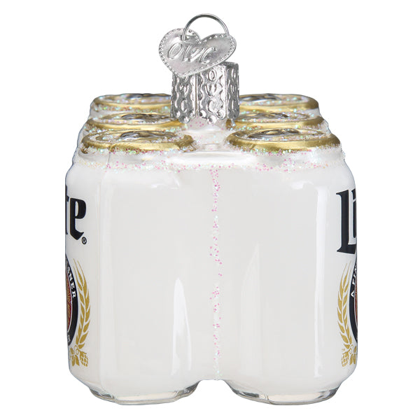 Miller Lite Six Pack Ornament - Southlake Paws