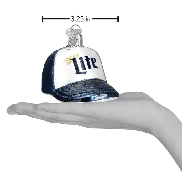 Miller Lite Baseball Cap Ornament - Southlake Paws