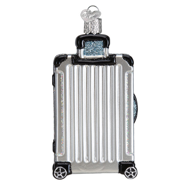Rolling Suitcase Ornament - Southlake Paws
