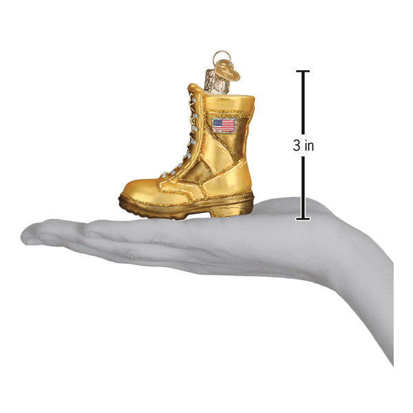 Military Boot Ornament - Southlake Paws