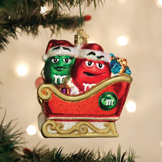 M&M'S In Sleigh Ornament - Southlake Paws