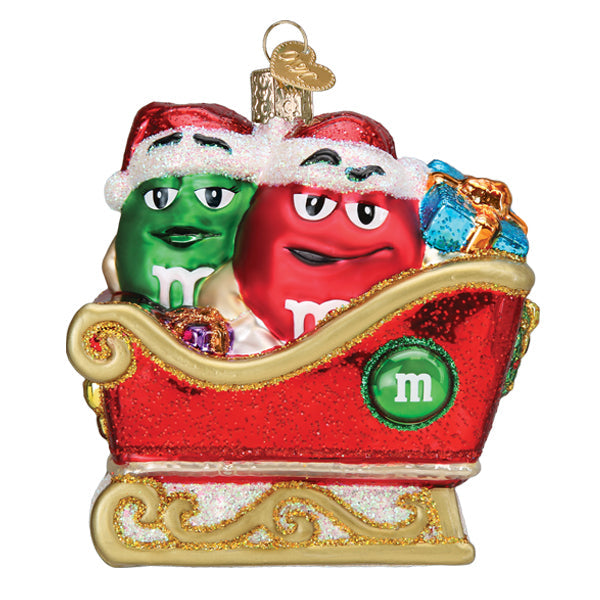 M&M'S In Sleigh Ornament - Southlake Paws